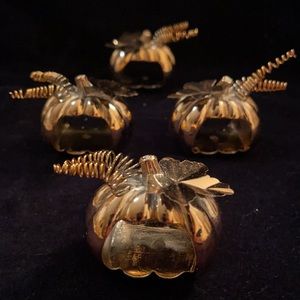 Set of 4 Pumpkin Napkin Holders.